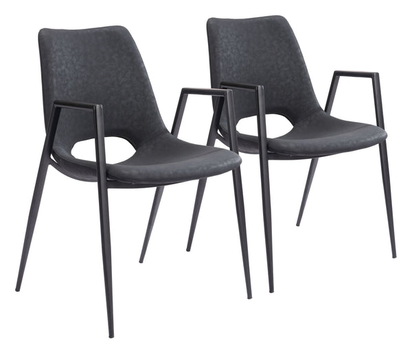 Desi - Dining Chair With Black Legs (Set of 2)