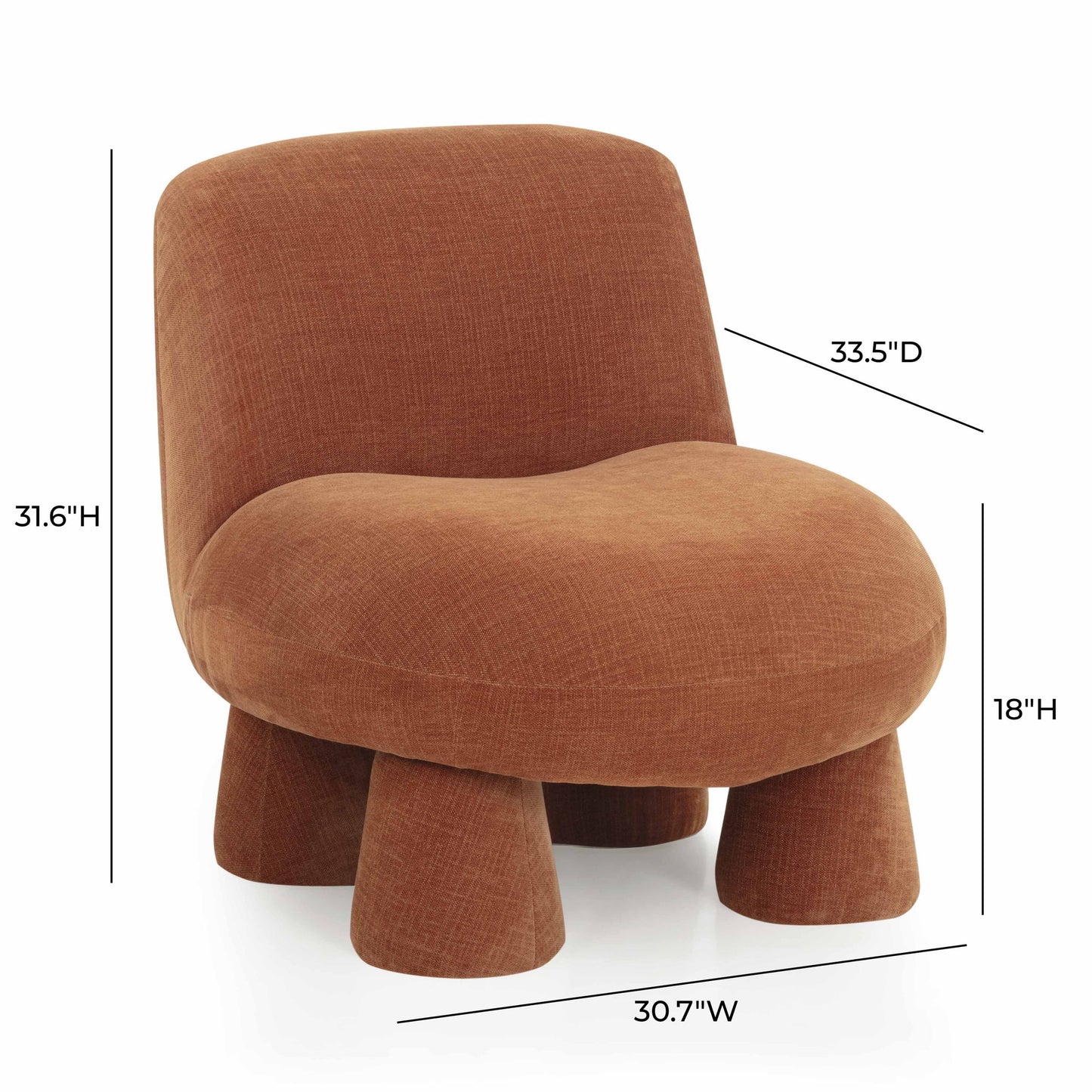 Stomp - Upcycled Chenille Accent Chair