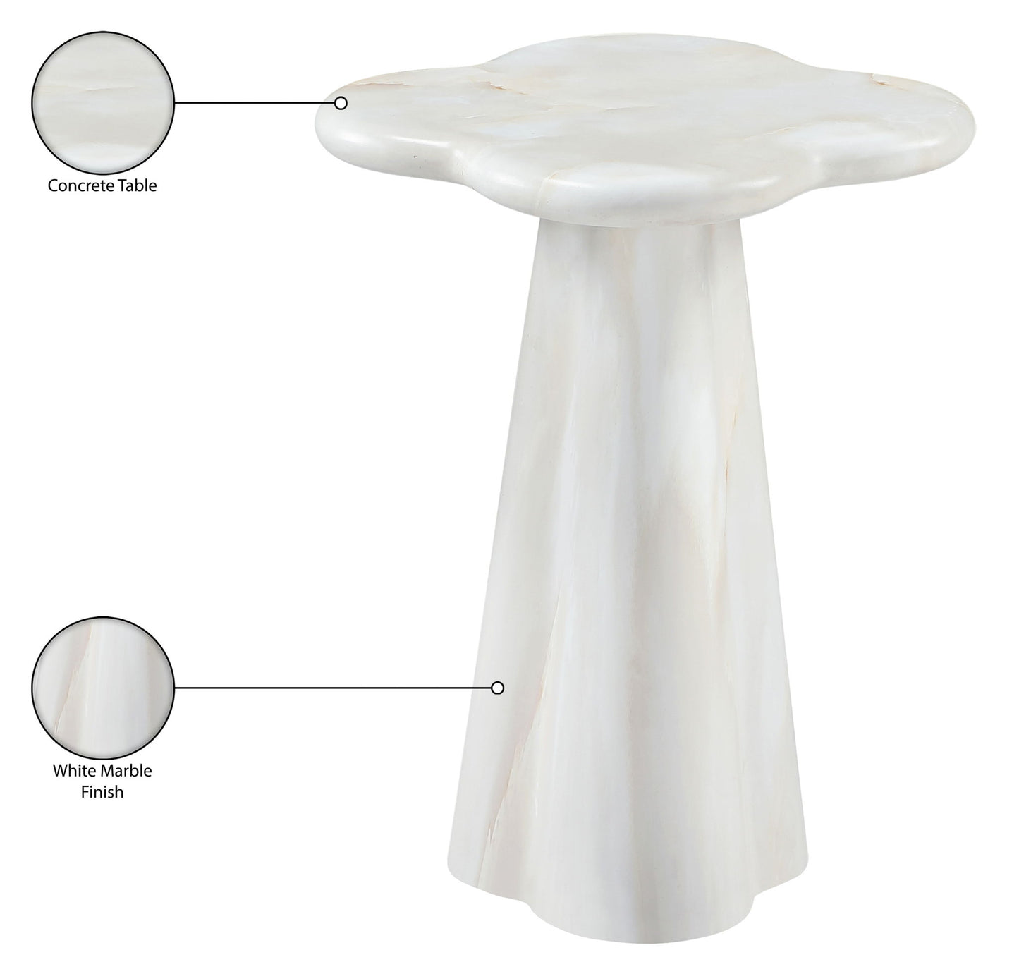 Nola - Concrete Indoor / Outdoor End Table