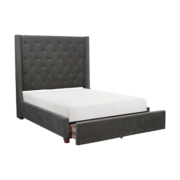Fairborn California King Platform Bed with Storage Footboard