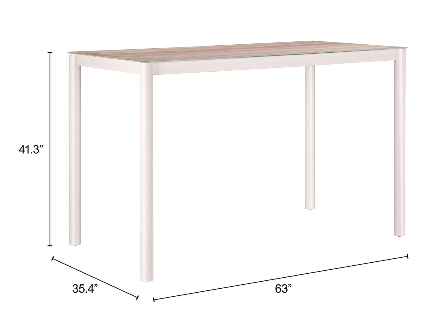 Dimira - Bar Table - Natural / Beige