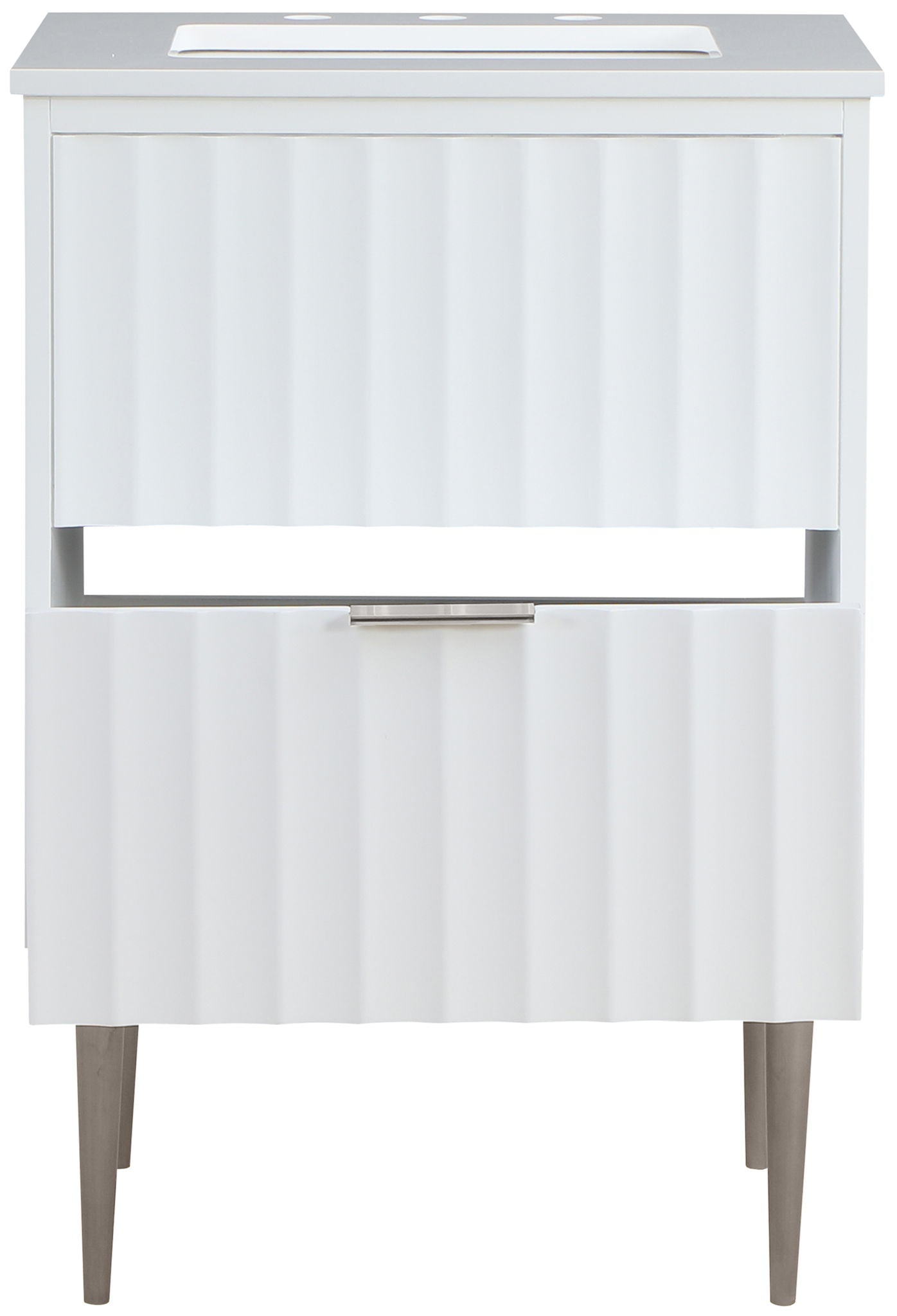 Modernist - Bathroom Vanity With Chrome Legs