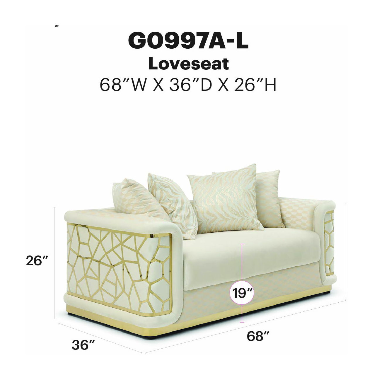 Glory Furniture - Talia - Loveseat