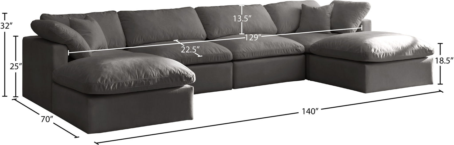 Plush - 6 Piece Modular Sectional