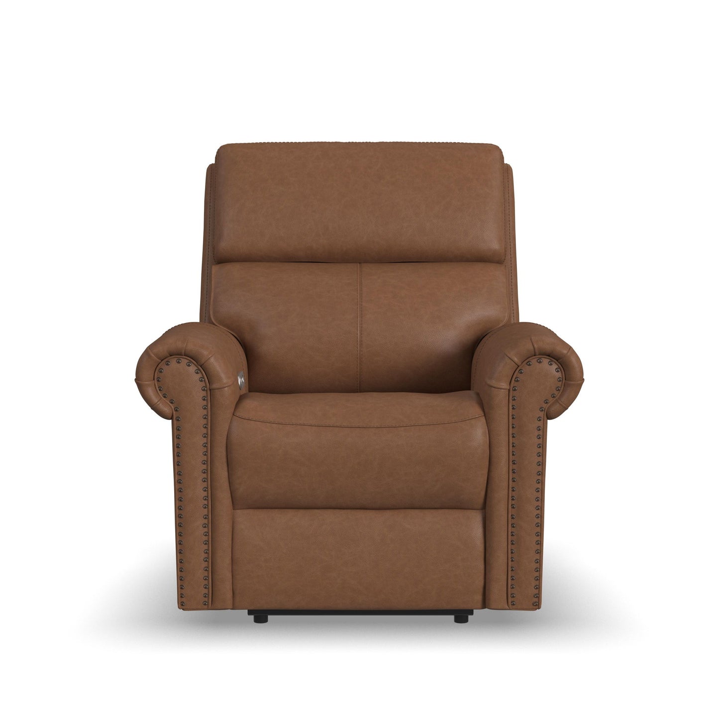 Bernard - Power Recliner With Power Headrest & Lumbar With Nailhed Trim