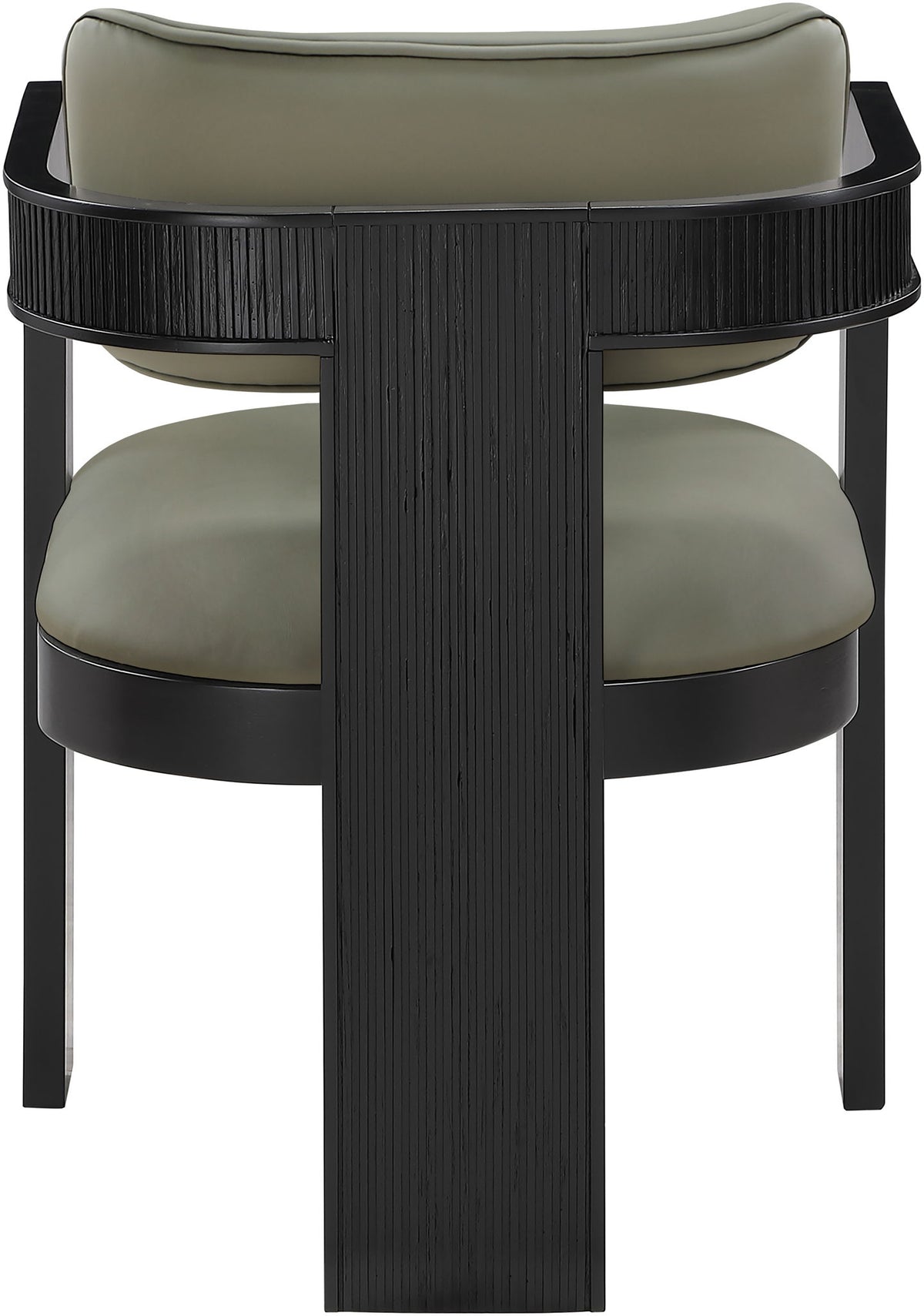 Sacha - Vegan Leather Upholstered Dining Chair With Black Base (Set of 2)
