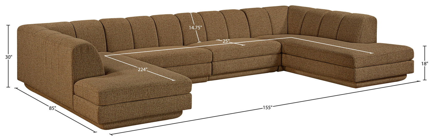 Modari - Sectional - Brown
