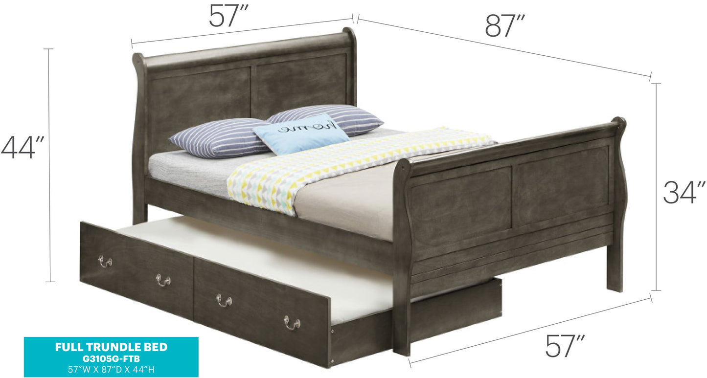 Glory Furniture - Louis Phillipe - Trundle Bed