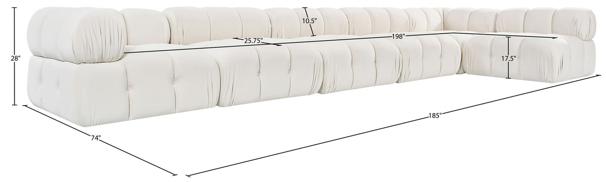 Orin - 6 Piece Modular Sectional (4 Modular Chairs, 2 Corner Chairs)