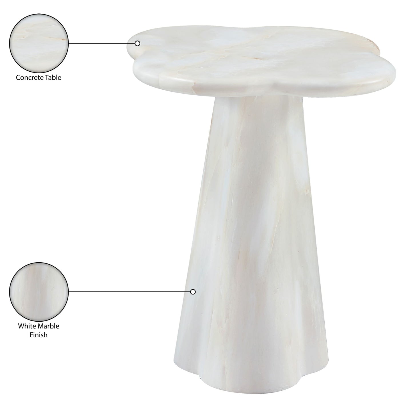 Nola - Concrete Indoor / Outdoor End Table