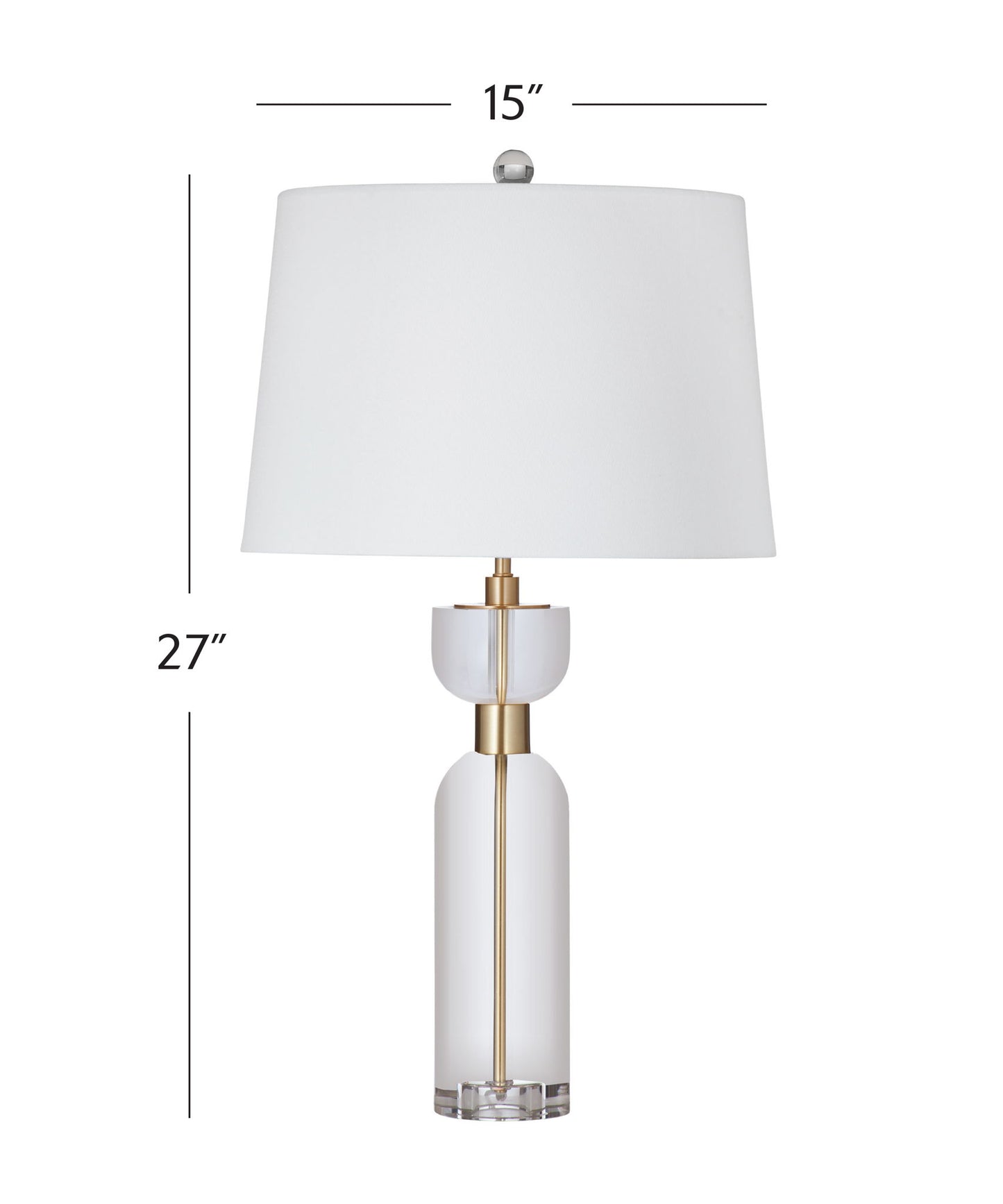 Bollin - Table Lamp - Crystal / Brass