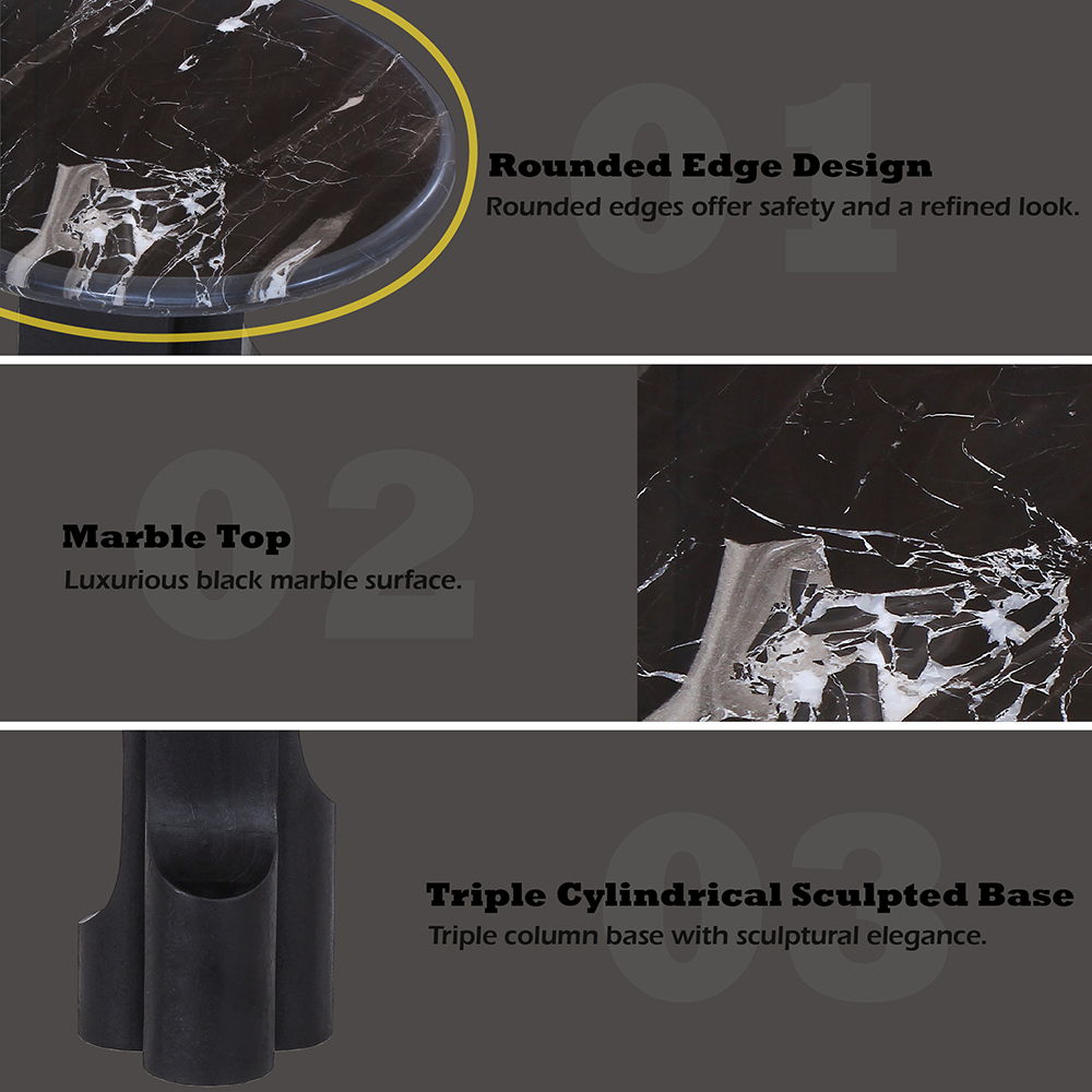 Kinton - Table With Natural Marble Top