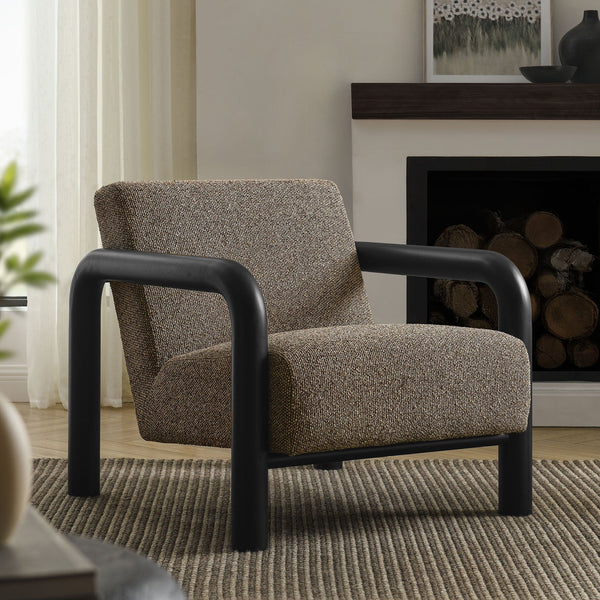Sereno Boucle Accent Chair - Earth Black