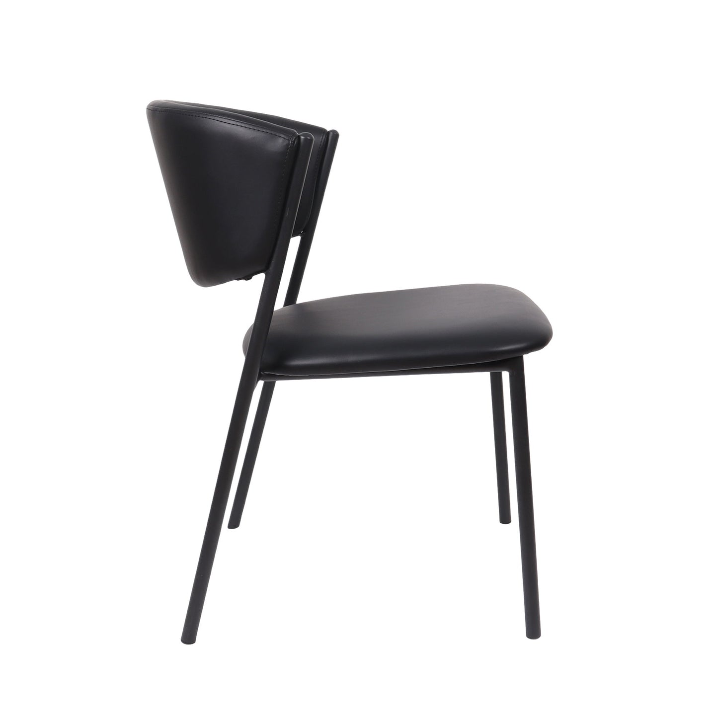 Manhattan Drift - Vegan Leather Metal Side Chair (Set of 4)