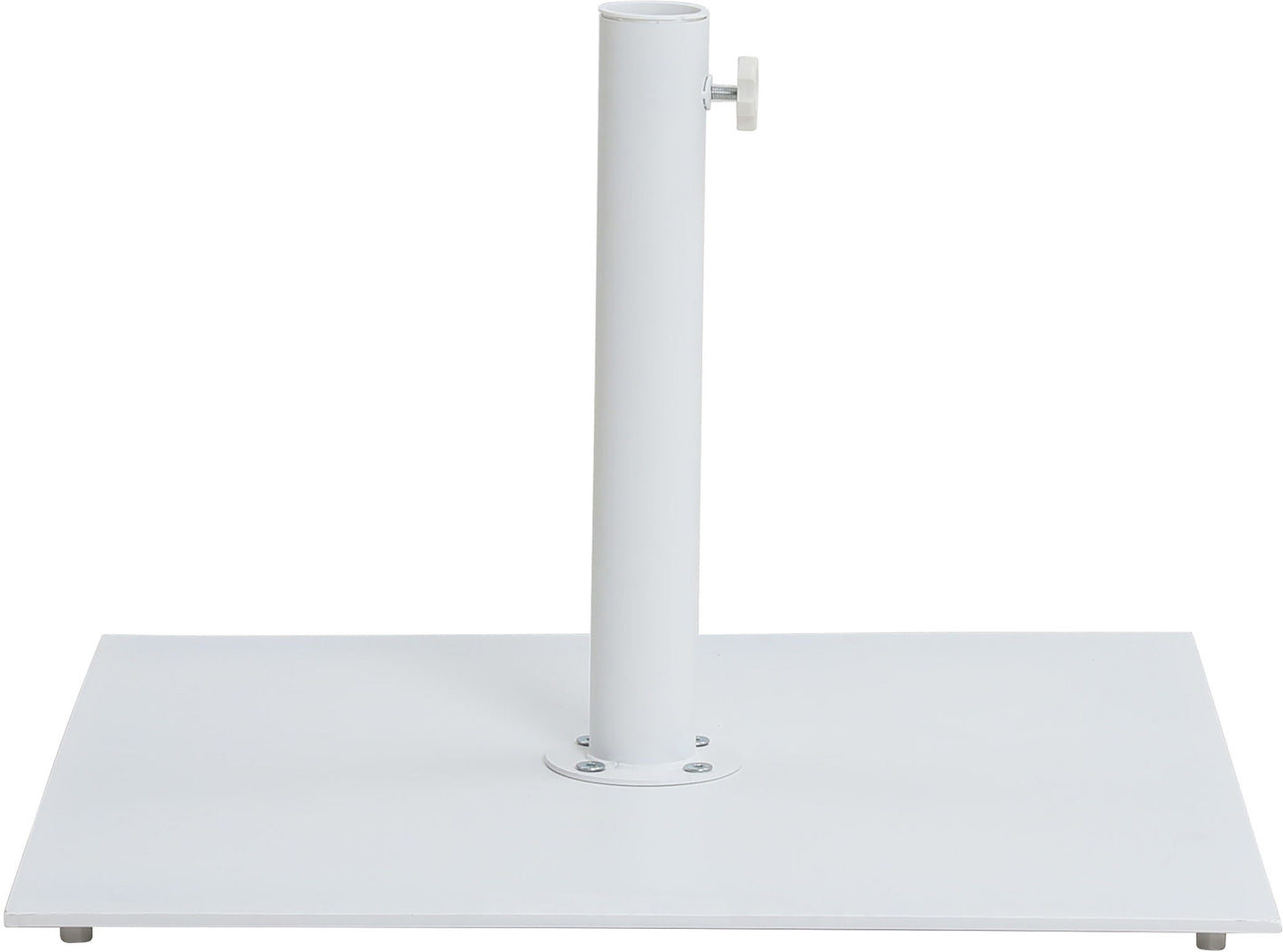 Amalfi - Aluminum Patio Umbrella - White Base / Black Pole