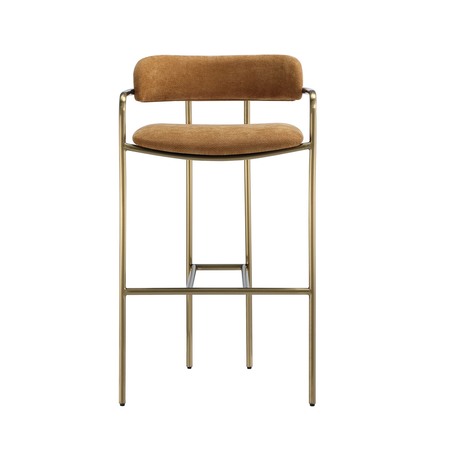 Manhattan Serene - Metal Upholstered Barstool