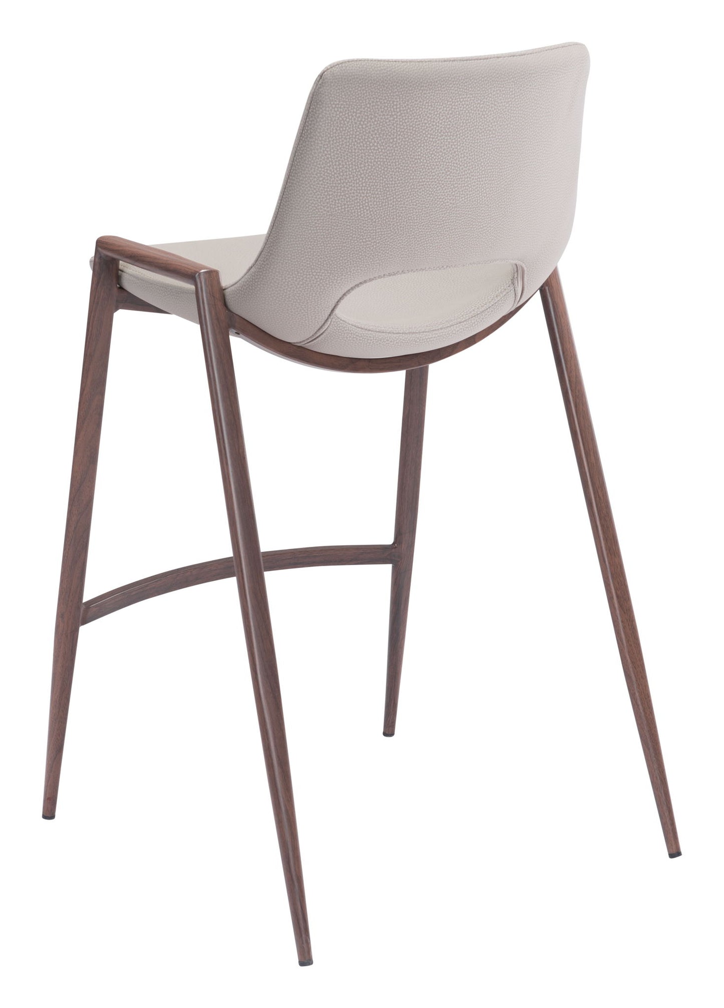 Desi - Counter Stool With Walnut Legs (Set of 2)
