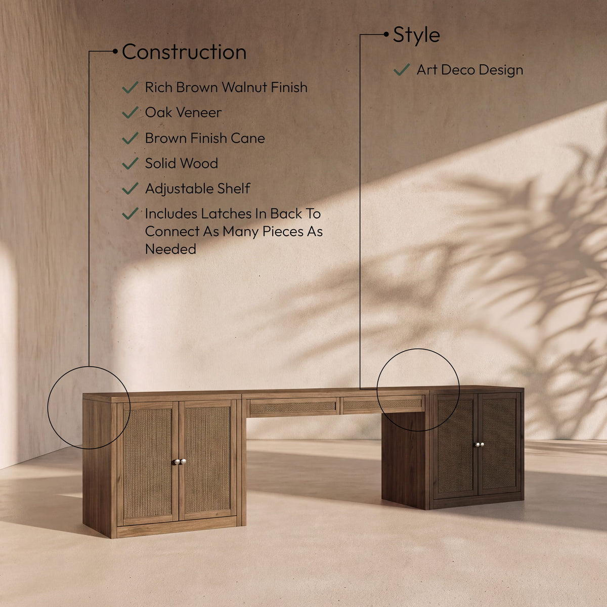 Avro - 3 Piece Desk With Doors