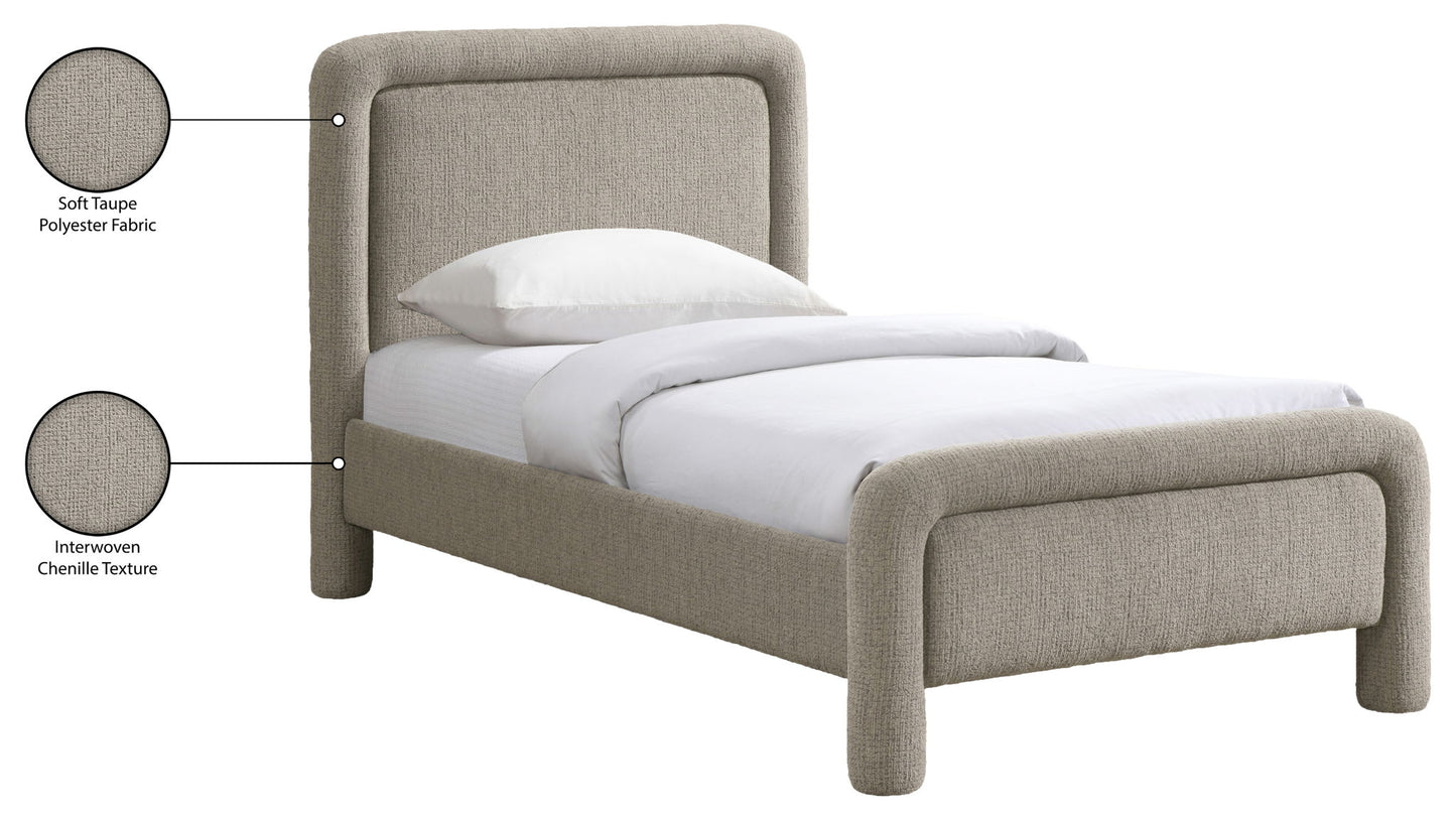 Baylor - Fabric With Interwoven Chenille Upholstered Bed