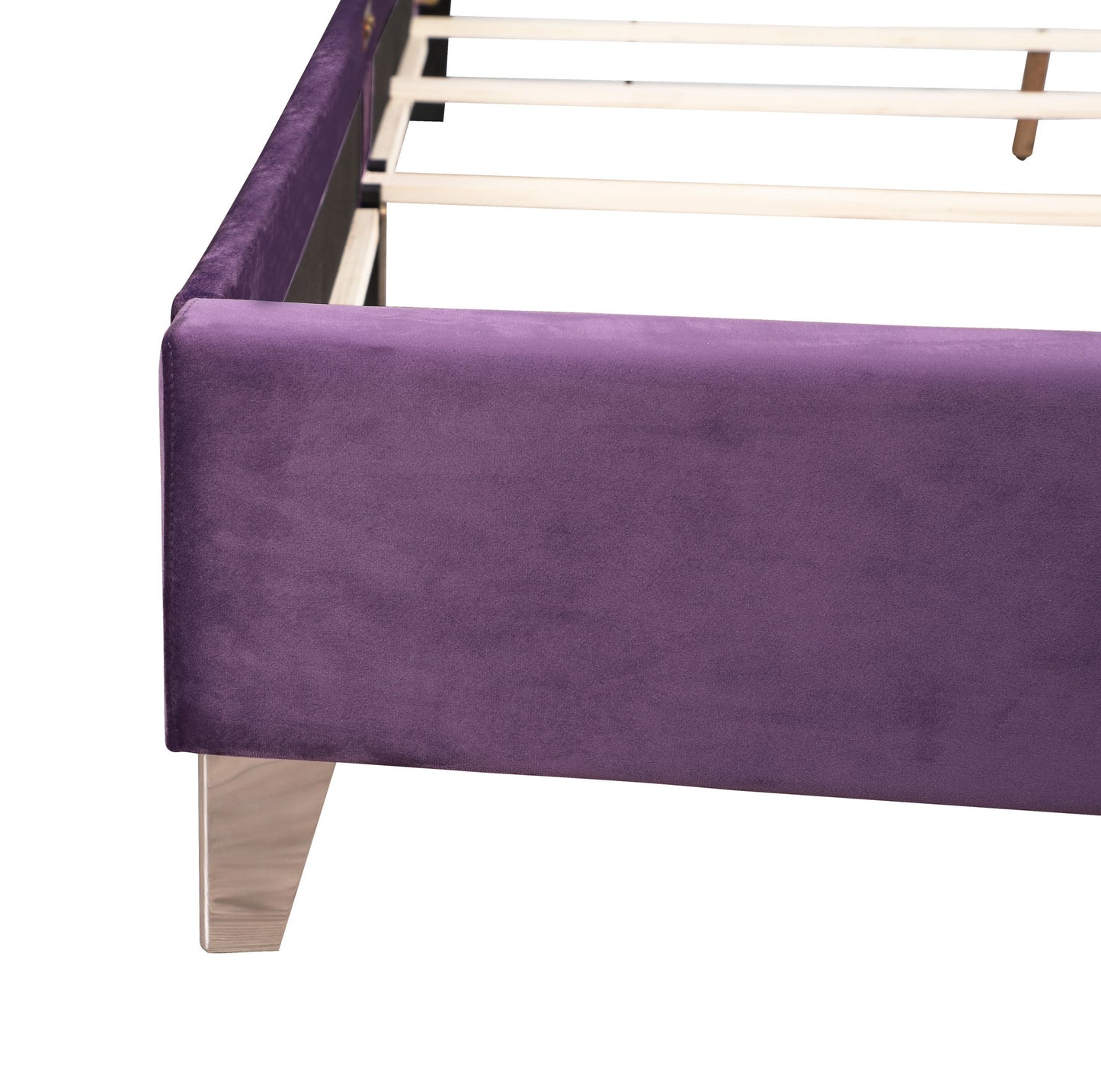 Glory Furniture - Julie - Faux Crystals Tufted Upholstered Bed