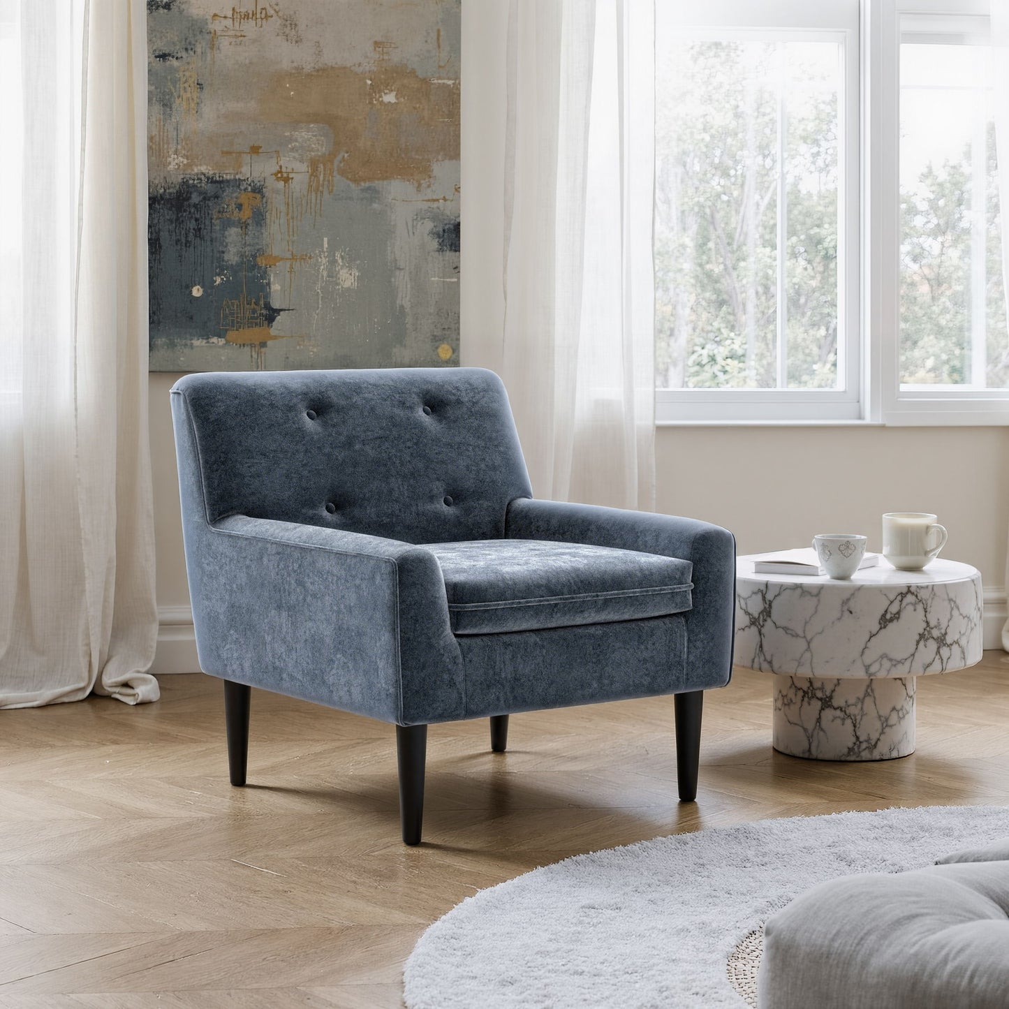 Frankfurt - Armchair - Gray