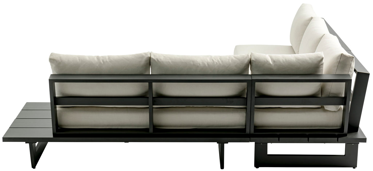 Maldives - Water Resistant Outdoor Patio Sectional With Gray Frame