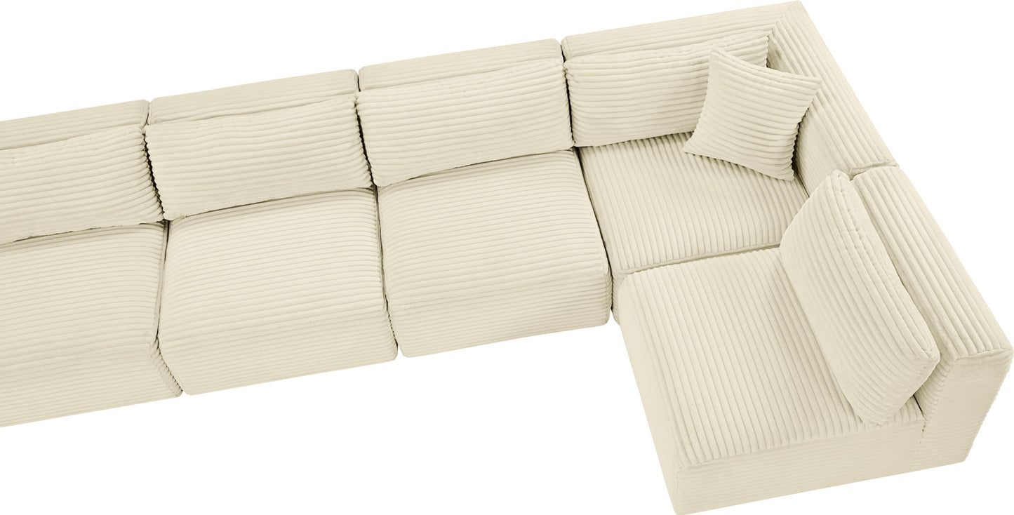 Shaggy - 5 Piece Modular Sectional