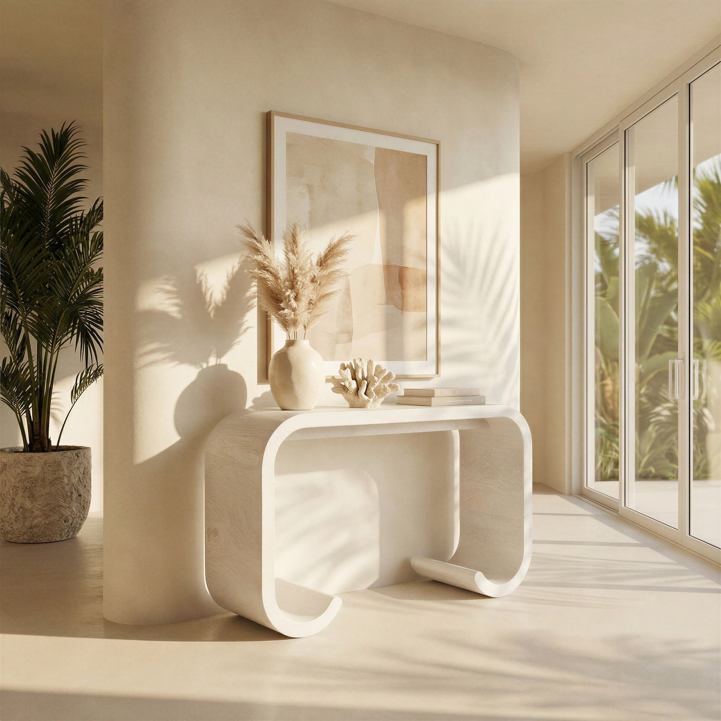 Dena - Console Table - White