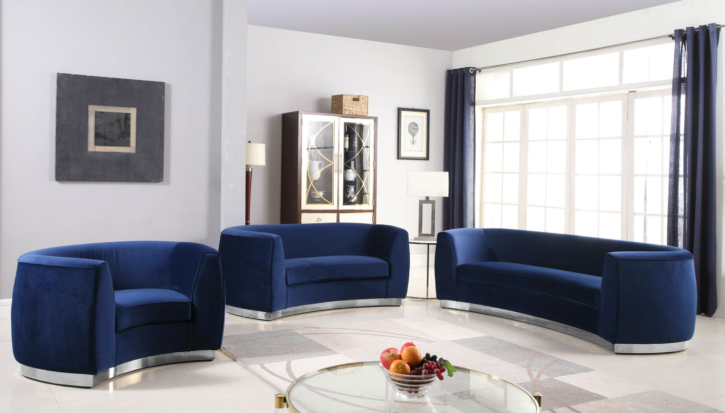 Julian - Sofa with Chrome Base