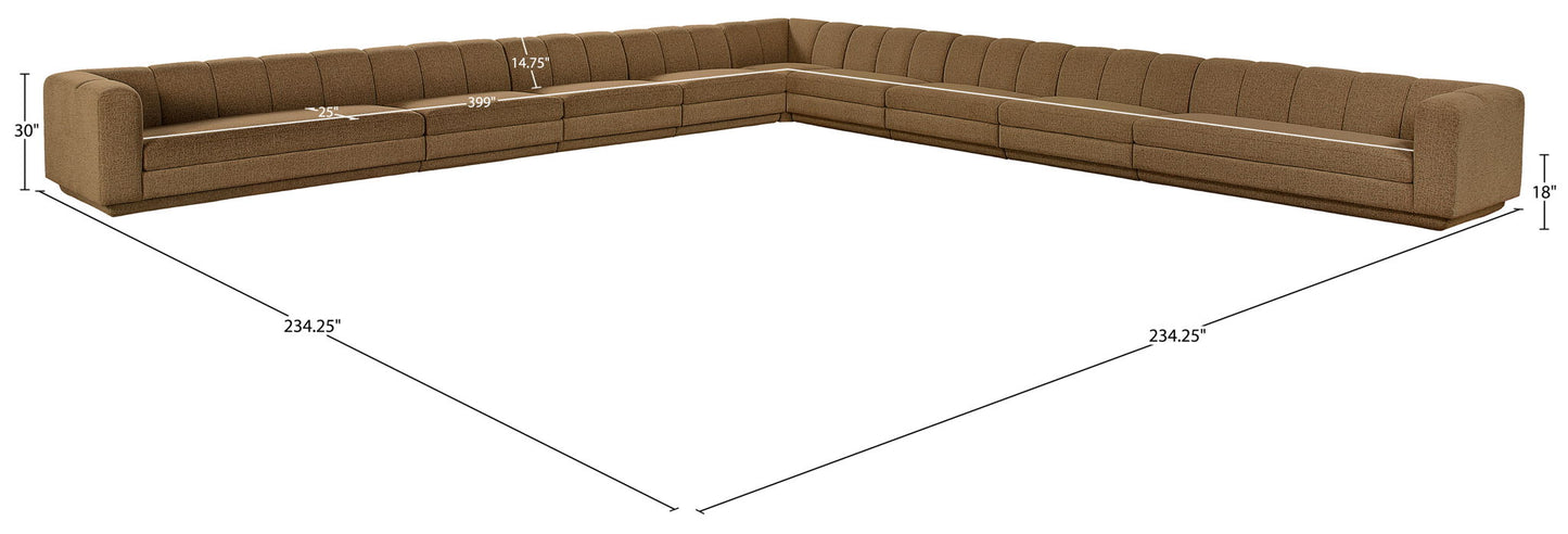 Modari - Sectional - Brown