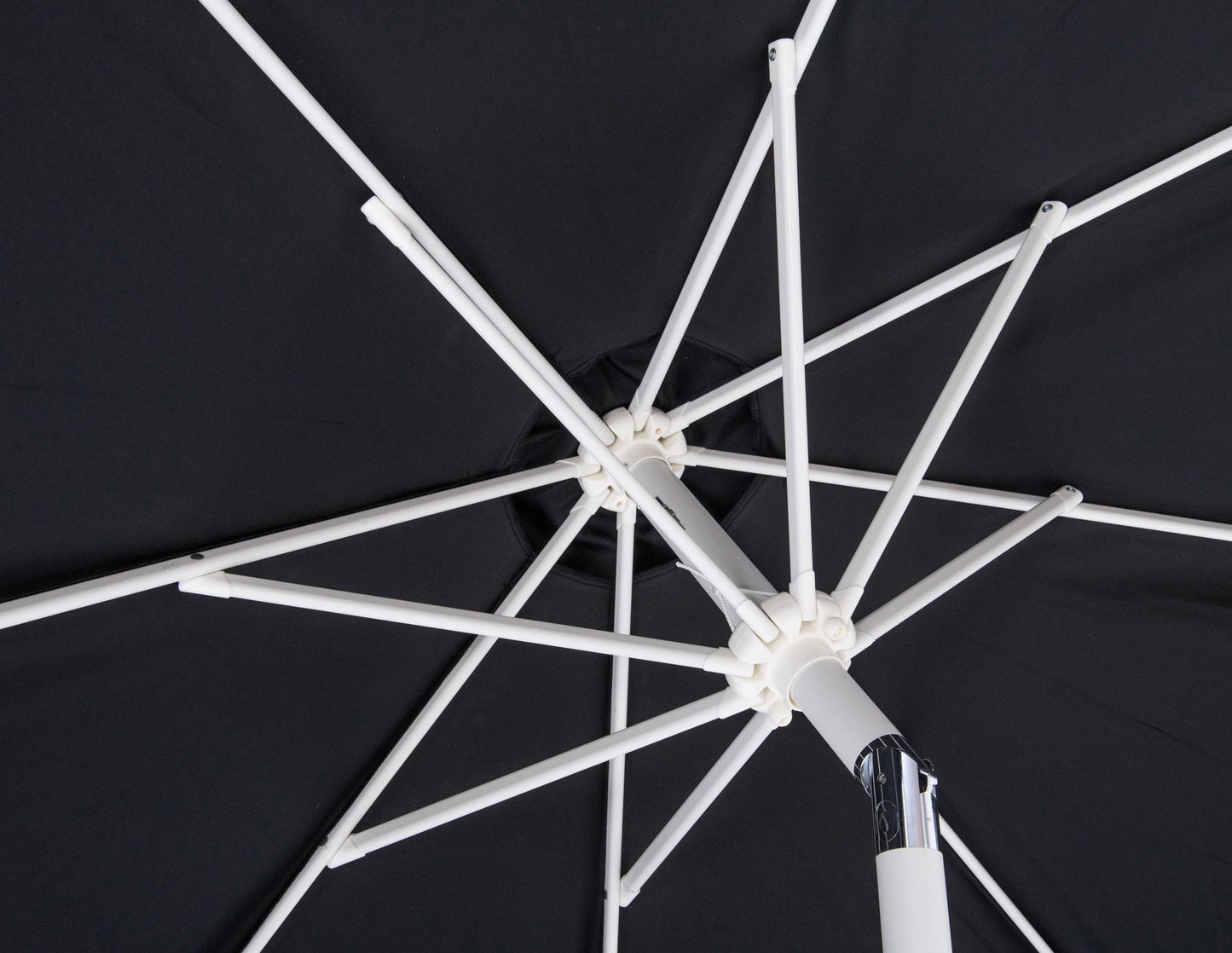 Amalfi - Aluminum Patio Umbrella - Light Brown Base / White Pole