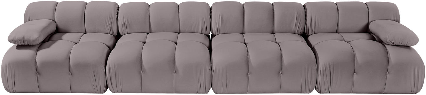 Orin - Velvet 4 Piece Modular Sofa