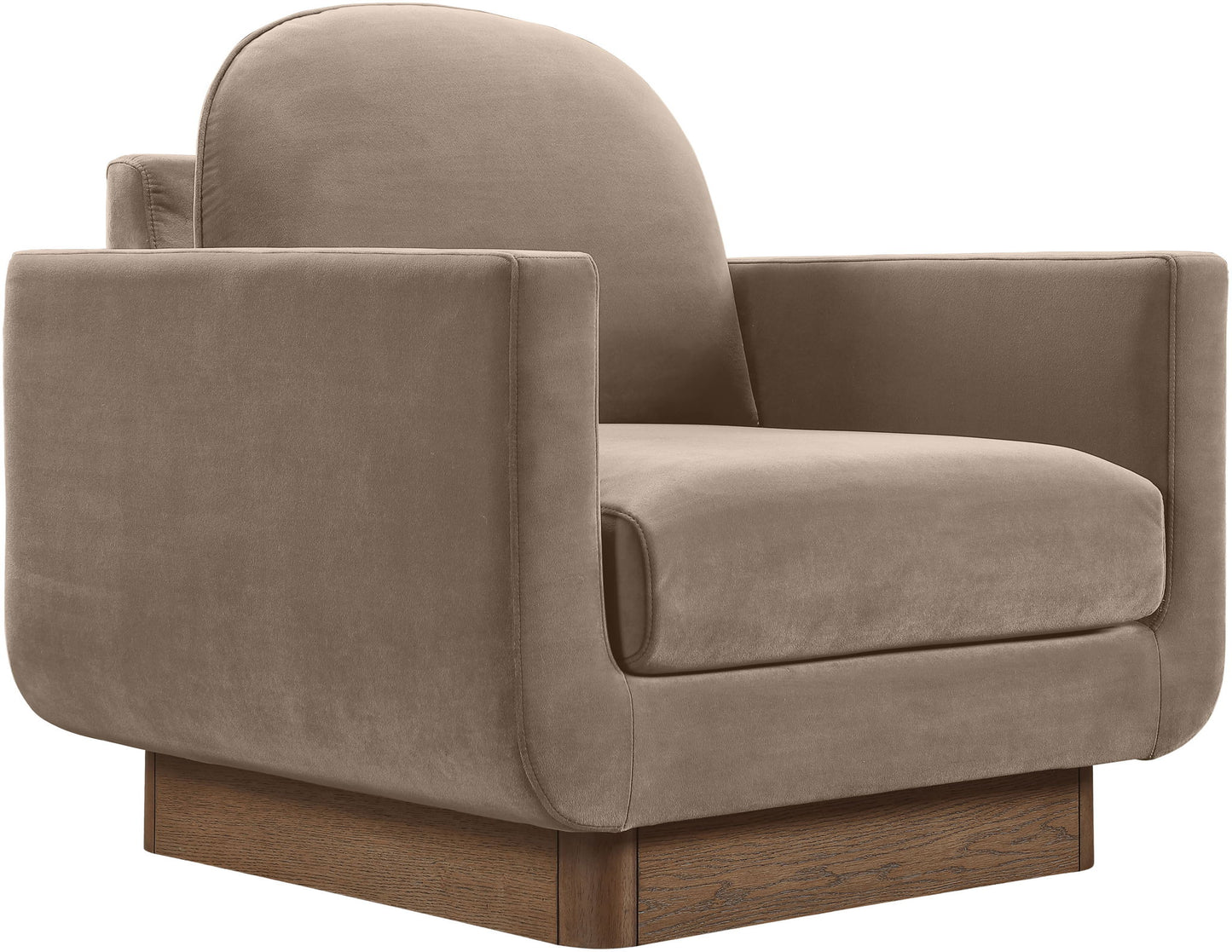 Diviento - Velvet Performance Fabric Upholstered Accent Chair