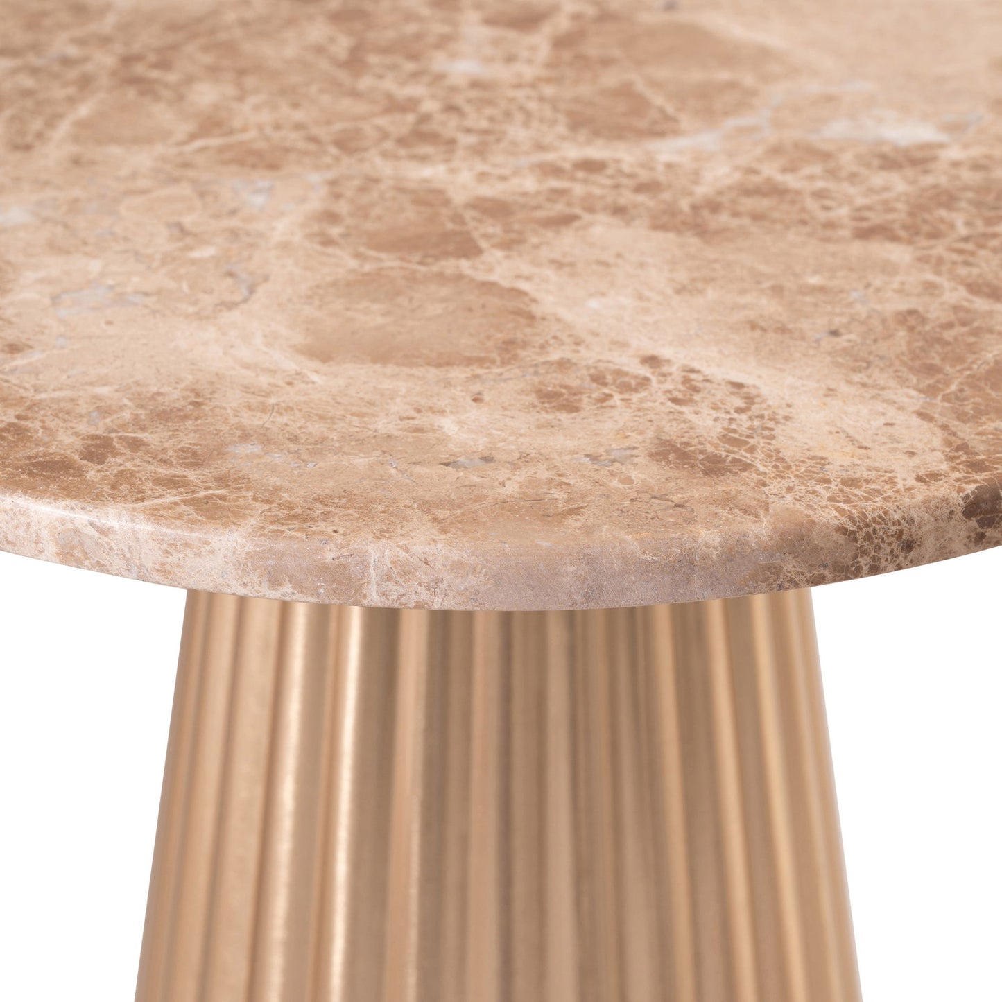 Cindra - Genuine Marble Top And Iron Base Table