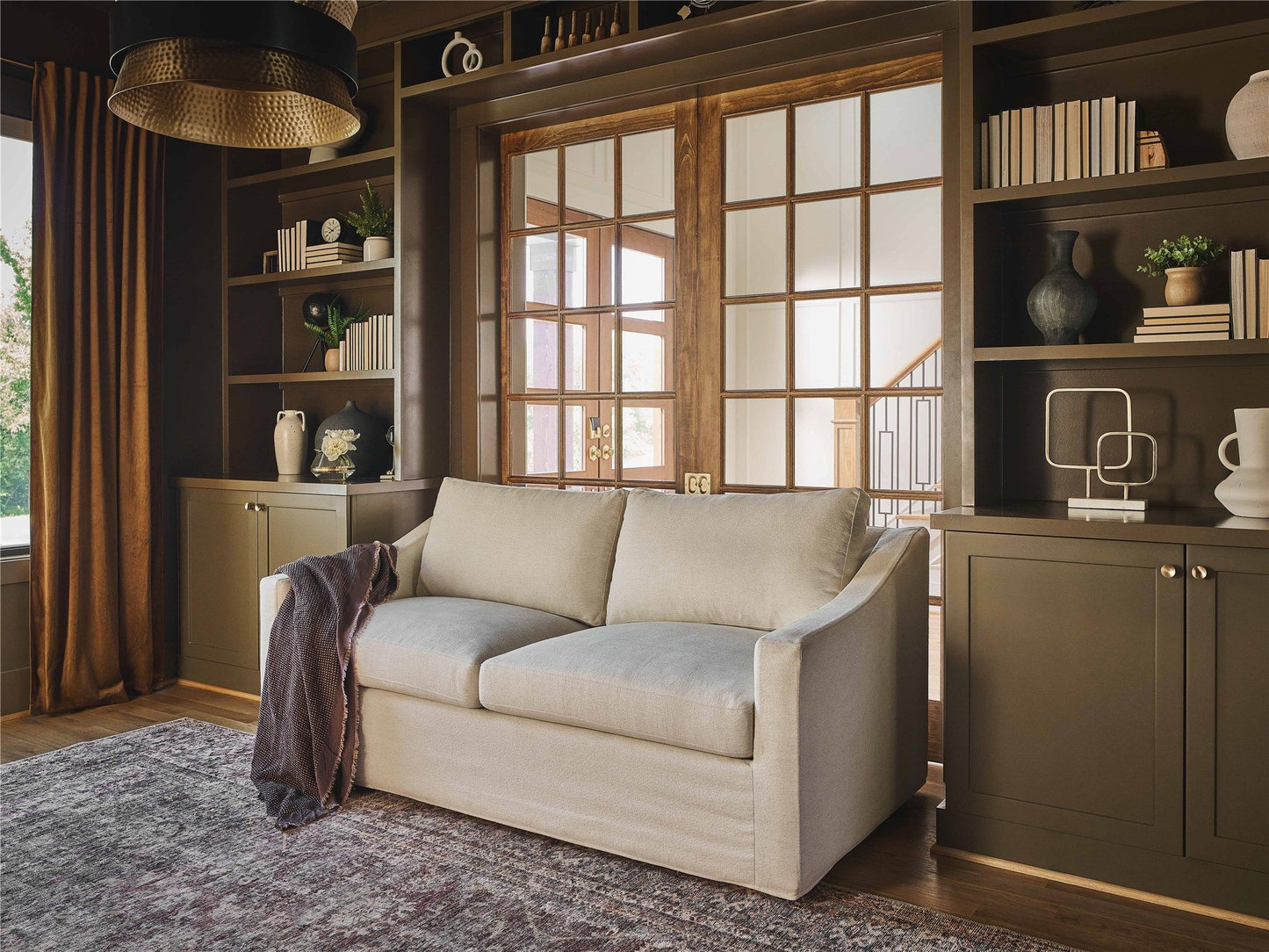 Augustine - Slipcover Sleeper Sofa - White
