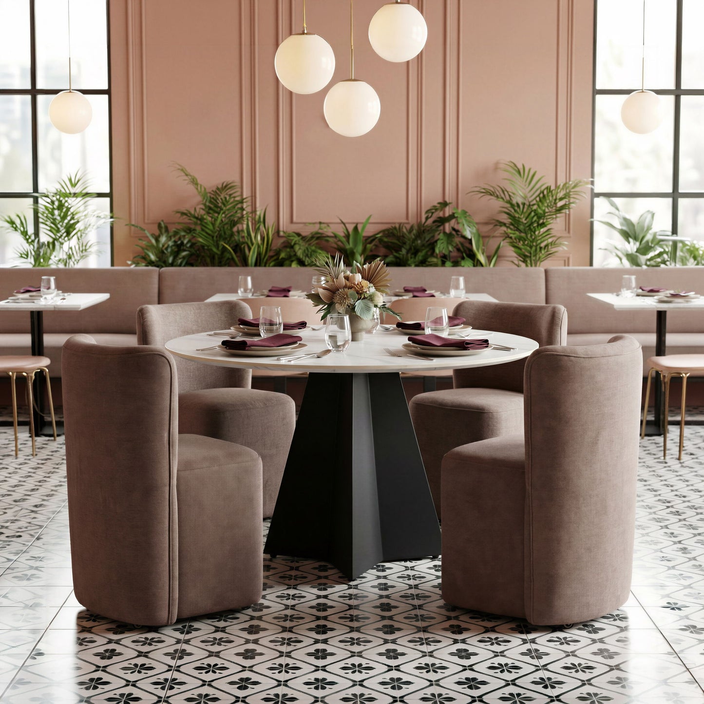 Izar - Dining Table - White
