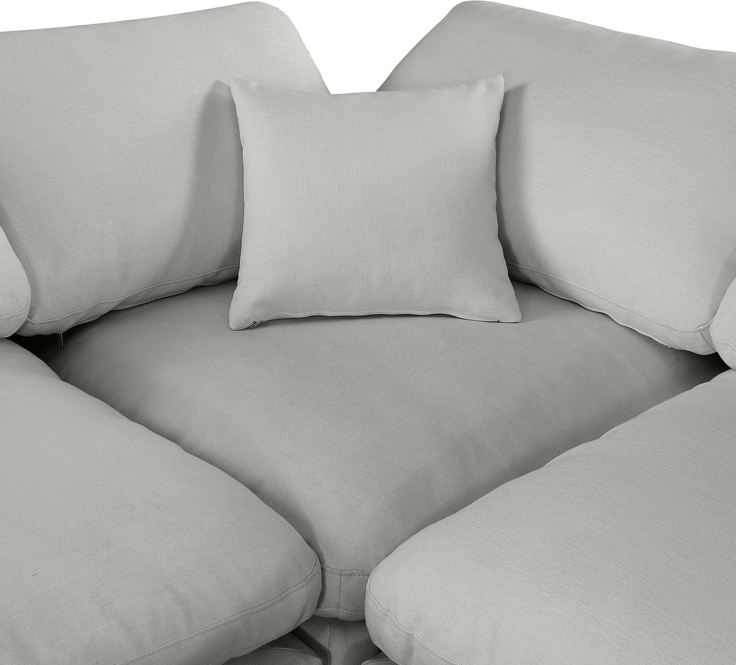 Comfy - 5 Piece Linen Modular Sectional