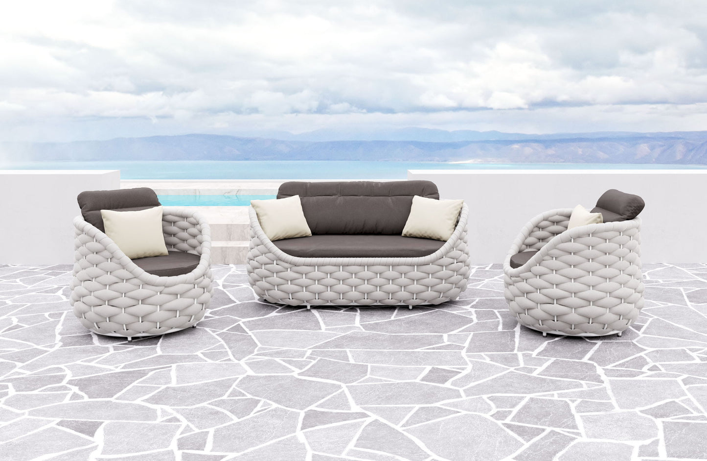 Coral Reef - Accent Chair - Gray