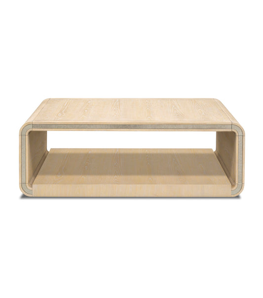 Damone - Coffee Table - Cerused White Oak