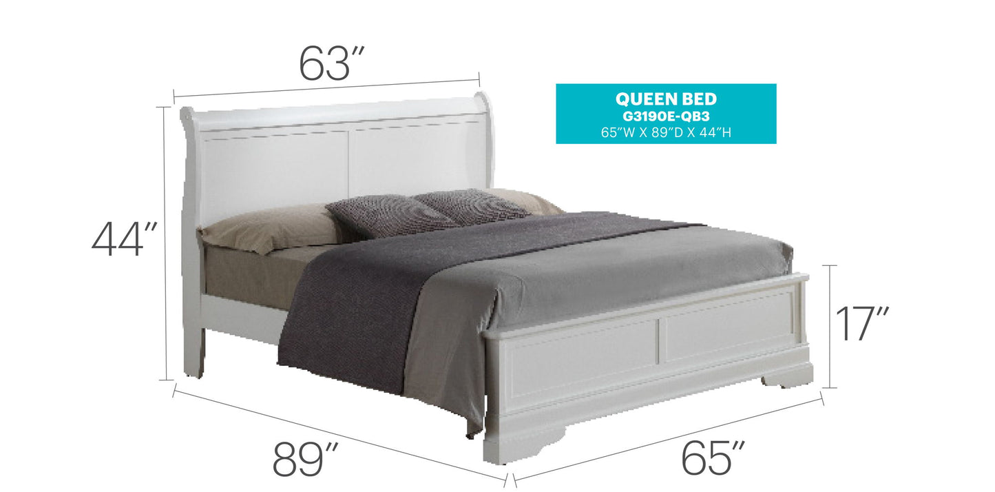 Glory Furniture - Louis Phillipe - Bed