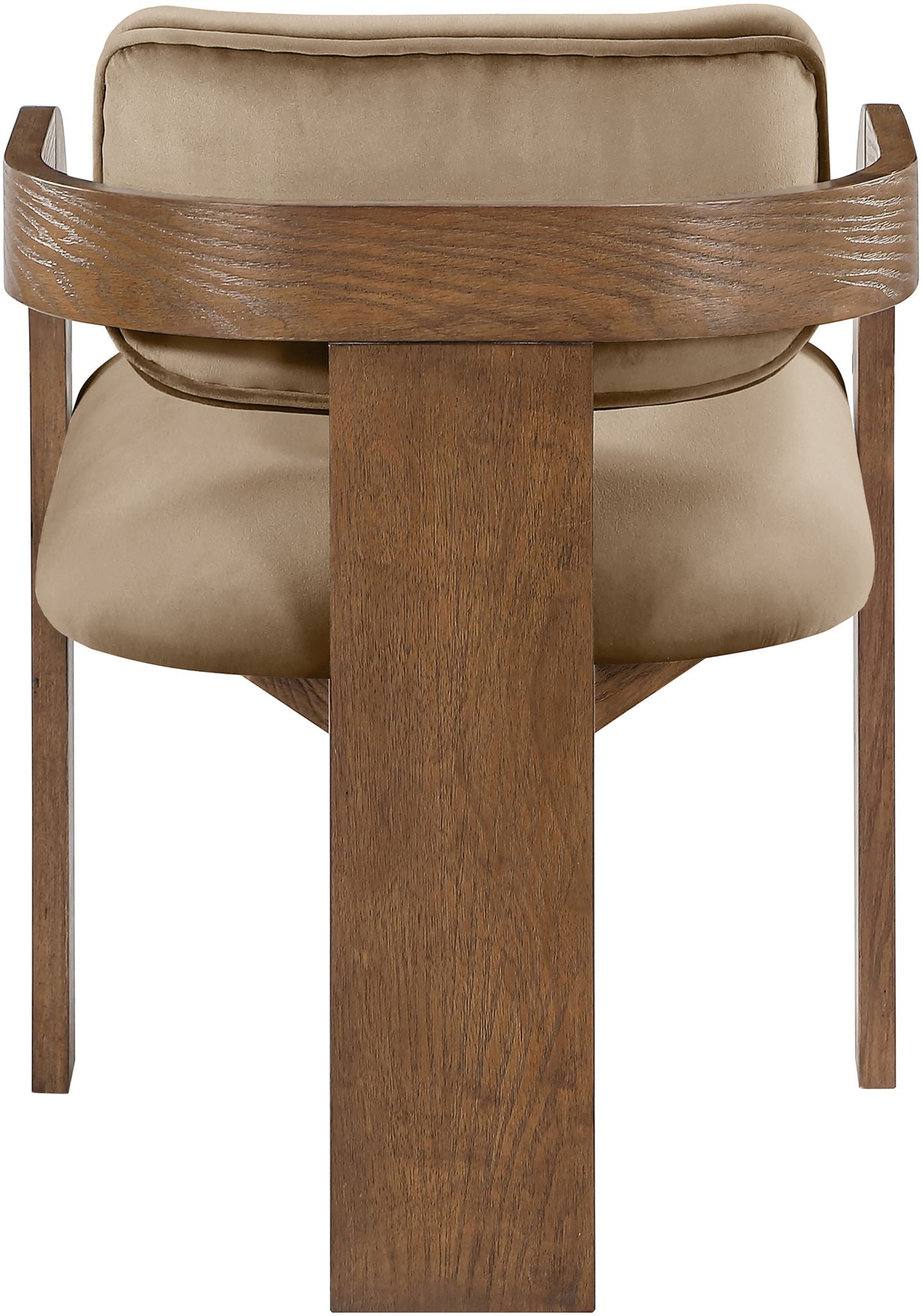 Cedra - Velvet Performance Fabric Upholstered Dining Chair (Set of 2) - Brown Frame