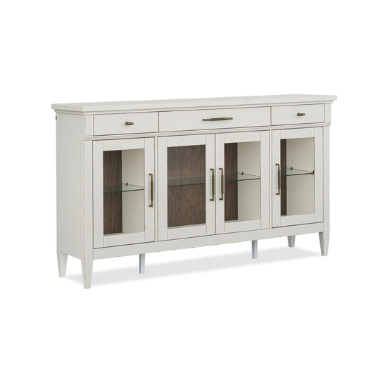 Reflections - Glass Door Server - Cashmere / Dark Roast