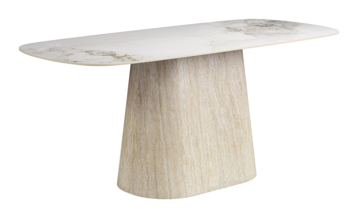 Nooka - Dining Table - White / Natural