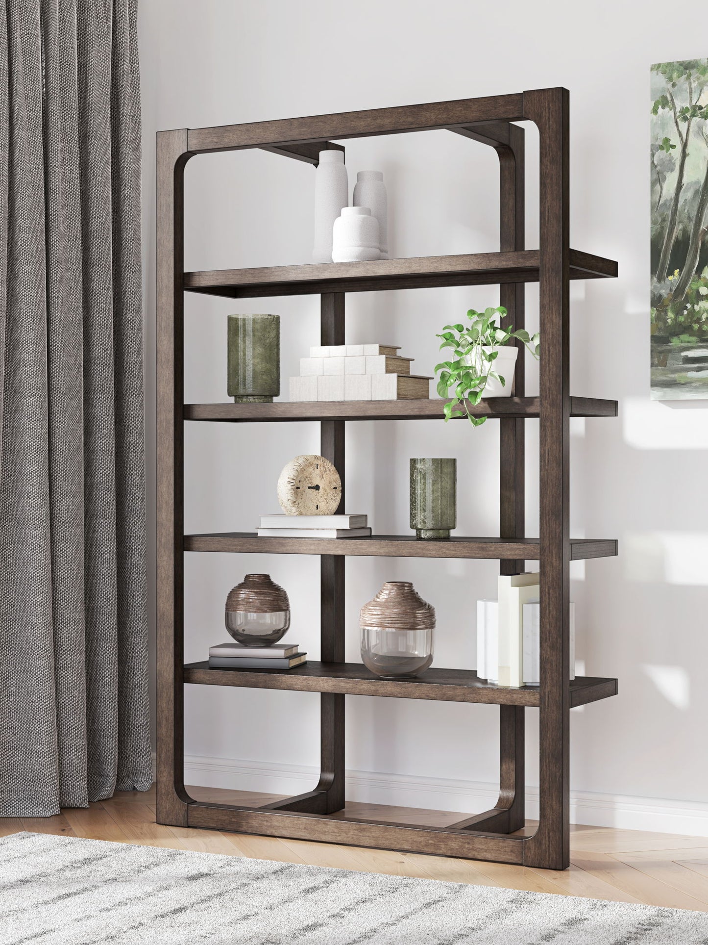 Breckington - Bookcase - Dark Brown