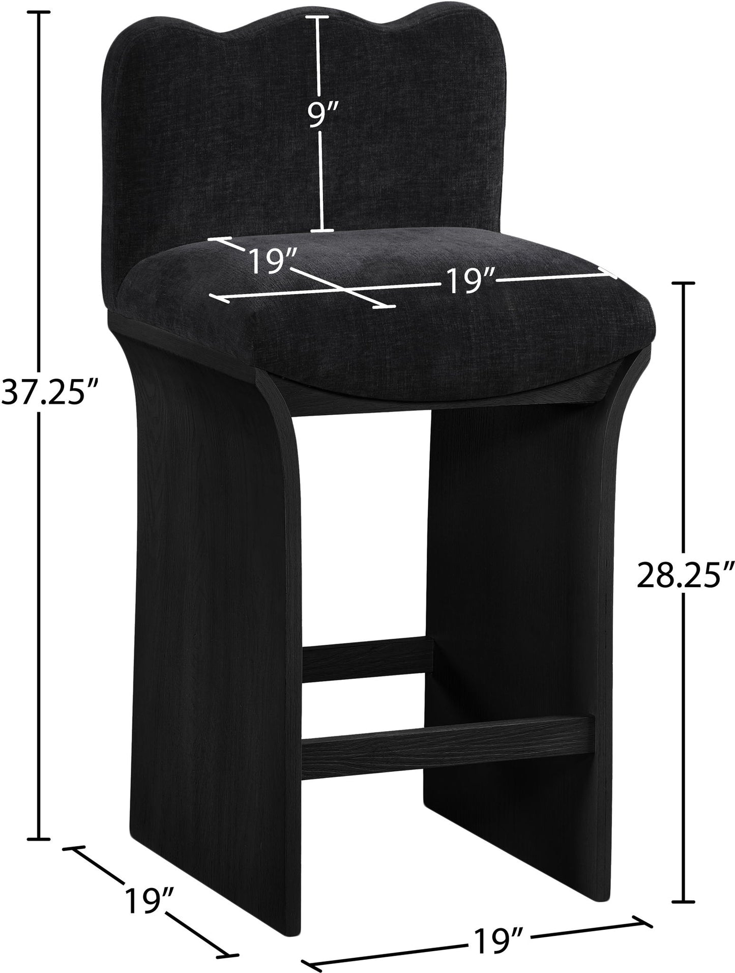 Shaw - Counter Stool - Black Base