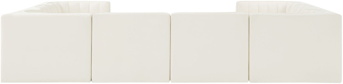 Rummi - Velvet Performance Fabric Upholstered Modular Sectional