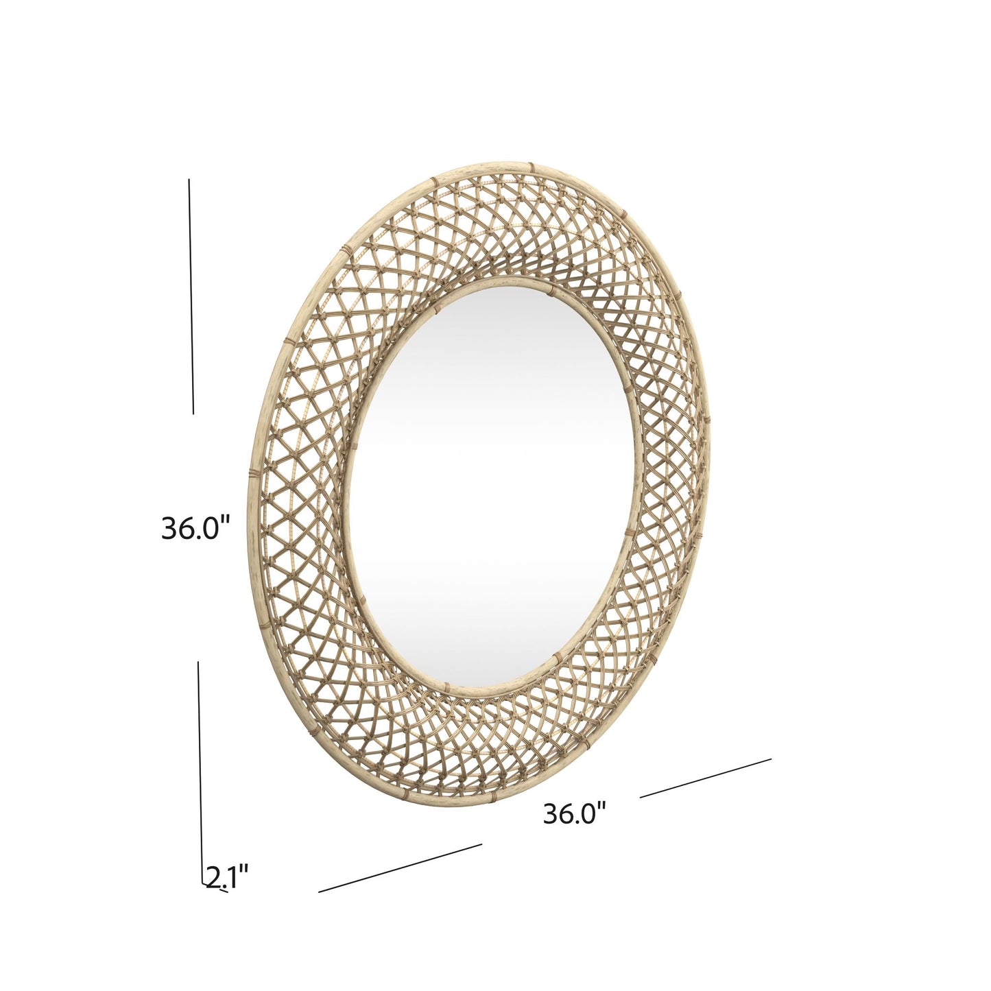 Biedel - Wall Mirror - Light Brown