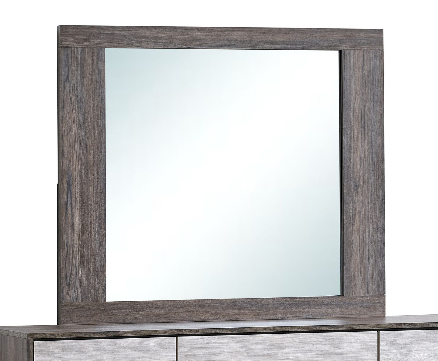Aberdeen - Mirror - Gray / Oak