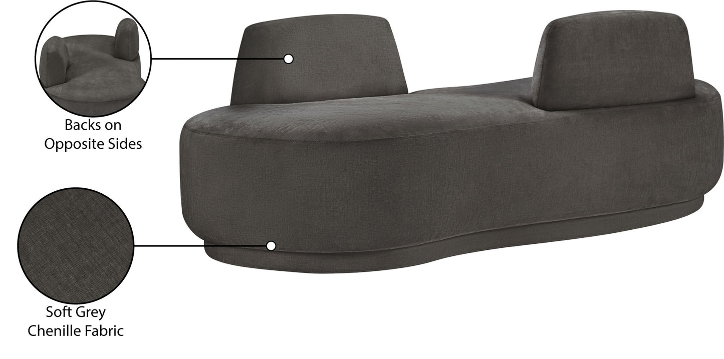 Argyle - Chenille Fabric Chaise / Loveseat