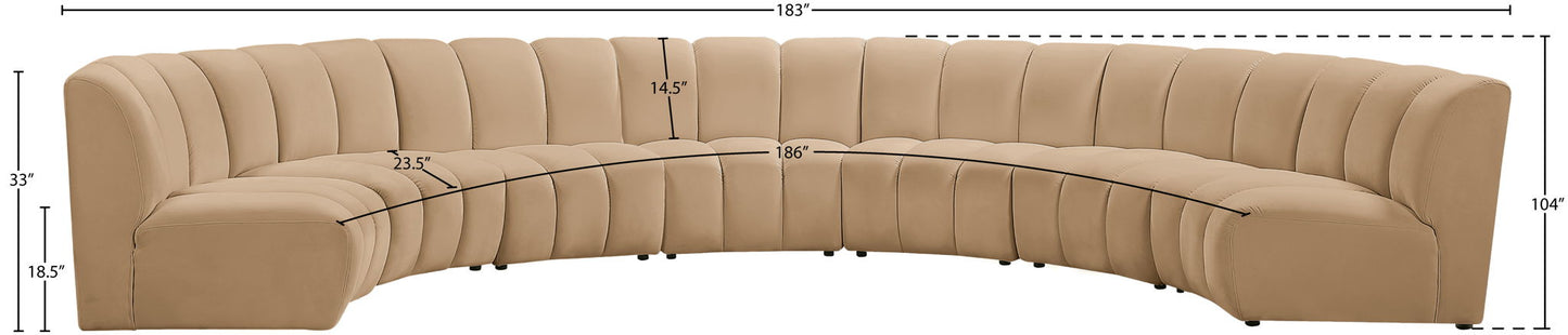Infinity - 7 Piece Modular Sectional - Camel